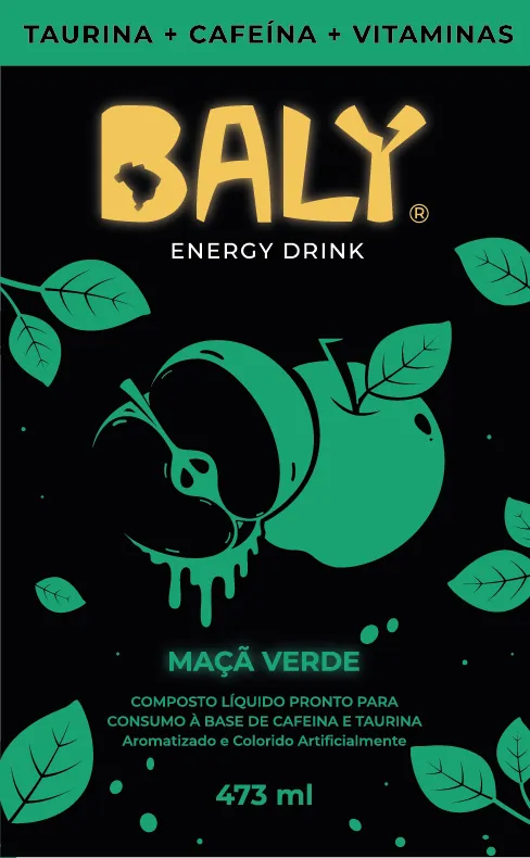 Green apple packaging artwork
