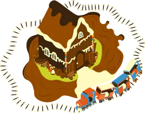 Chocolate Express attraction illustration