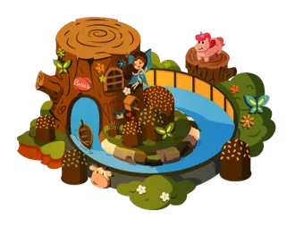 Bella Garden attraction illustration