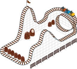 MonteBello roller coaster illustration