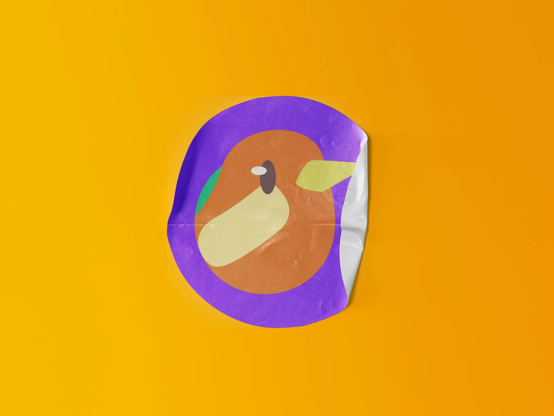 Songbird bird symbol applied as a dimensional graphic object