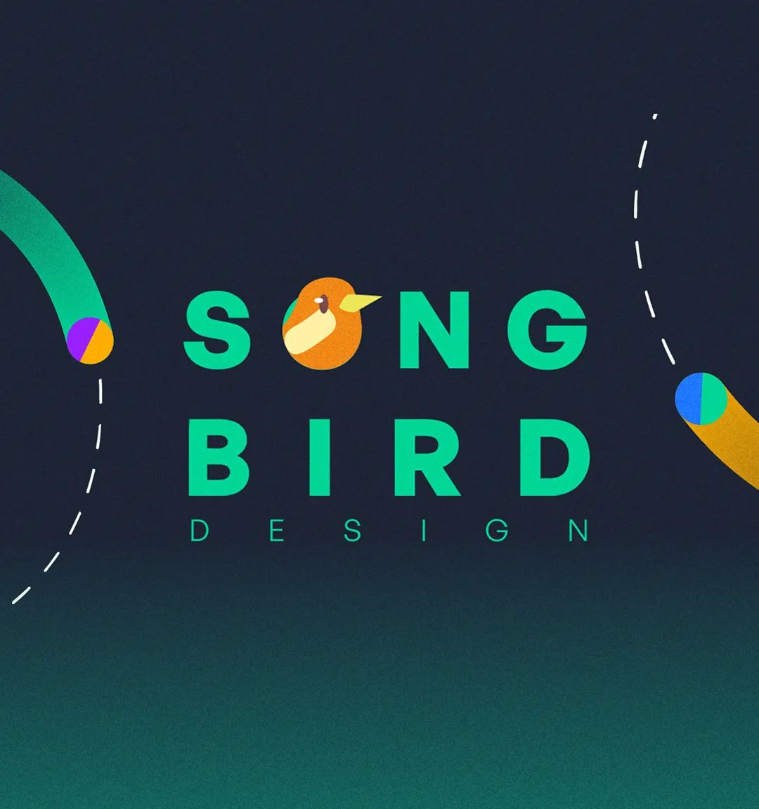 Primary Songbird wordmark with bird symbol and flight paths
